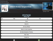 Tablet Screenshot of handhhomeinspection.com